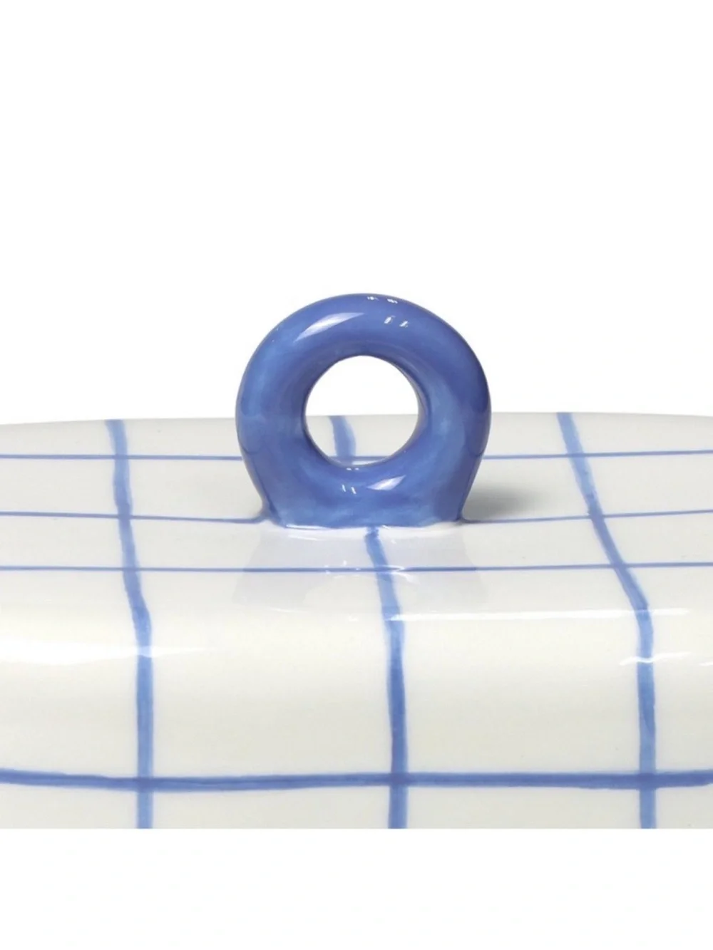 Blue and White Grid Ceramic Butter Dish, Target Bullseye Playground 2026